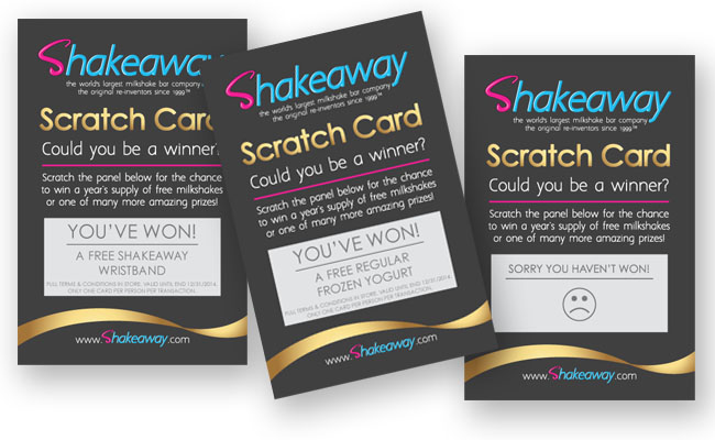 Personalised scratch cards