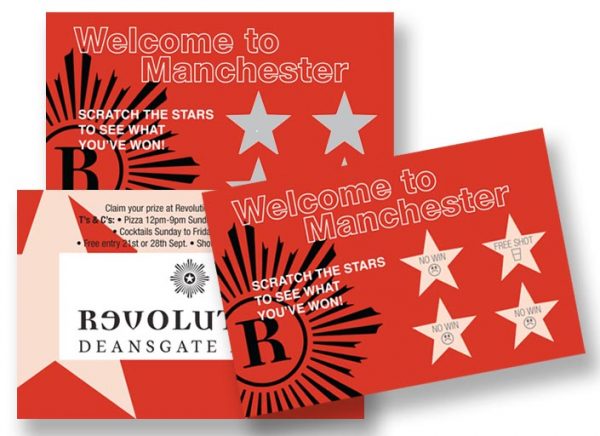 For Value Scratch Card Printing Prices - Order a 5 way 'Hot Card' game