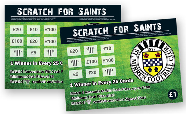 Fundraising scratch card idea