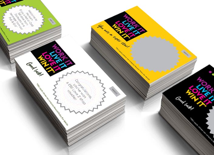 Custom scratch card printing