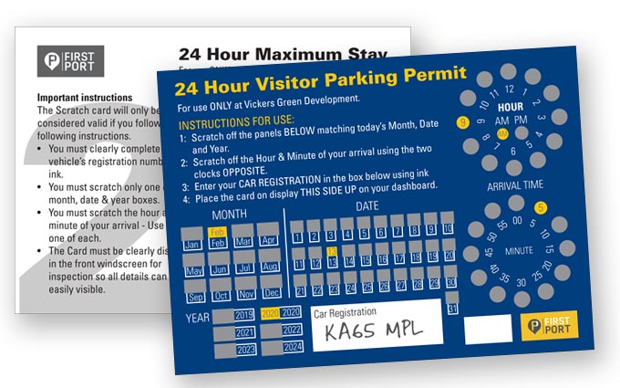 parking scratch card