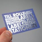 Business cards metallic foil