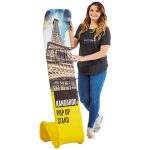 Curved Literature display stand