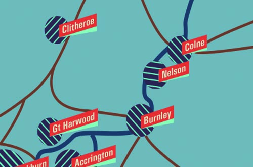 location map COLNE Printing colne