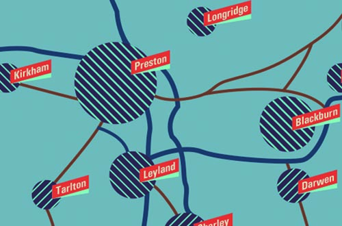 location map PRESTON Printer Preston