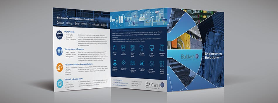 Baldwin 6pp brochure display