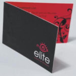 Folded business card - laminated