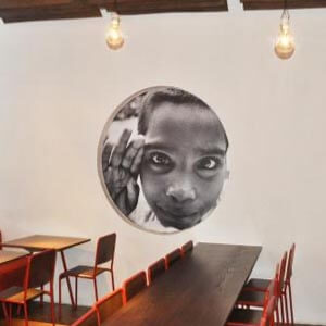 Flat wall printed vinyl
