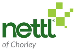 Nettl CHORLEY logo green text 300px Web Design Chorley