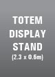 totem display stand 0.6m. wide