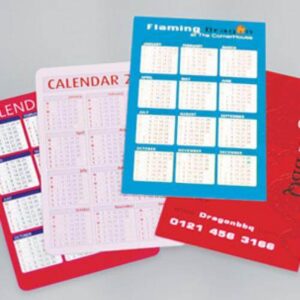 Folding pocket calendar