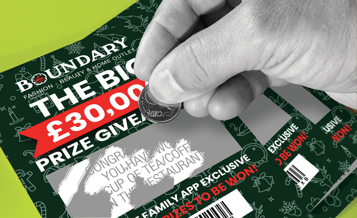 loyalty card scratch card style