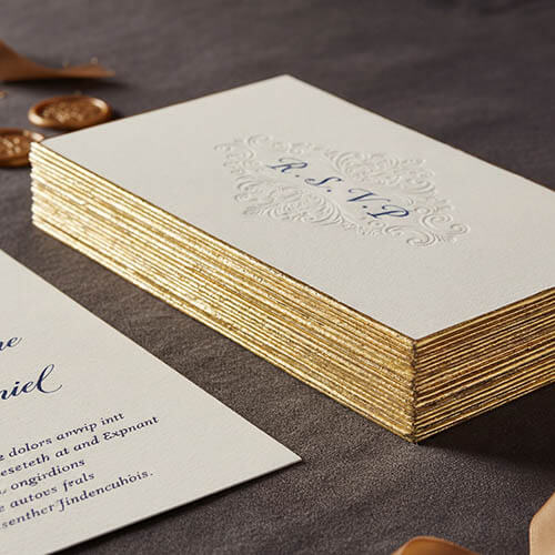 cards with painted edges